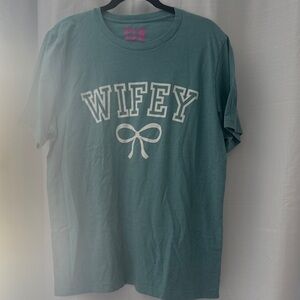 Teal 'Wifey' Graphic T-Shirt